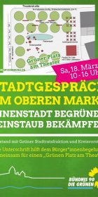 Stadtgespräch am Oberen Markt - Innenstadt begrünen, Feinstaub bekämpfen