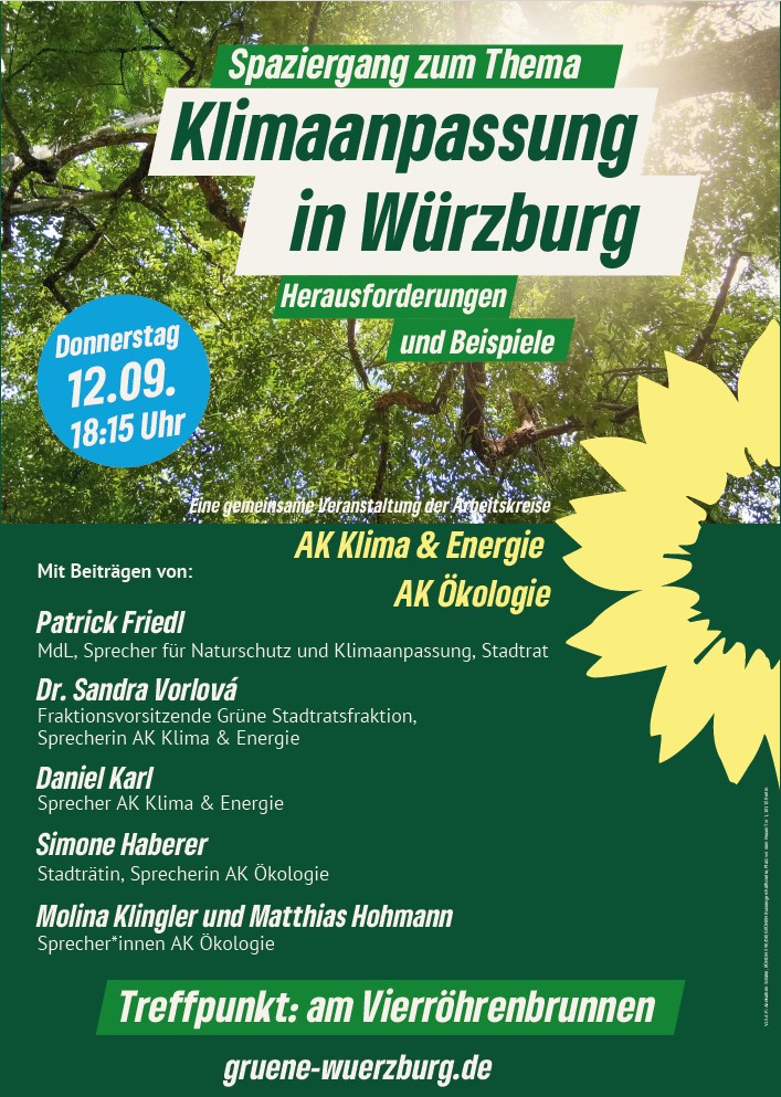 Spaziergang zum Thema Klimaanpassung in Würzburg