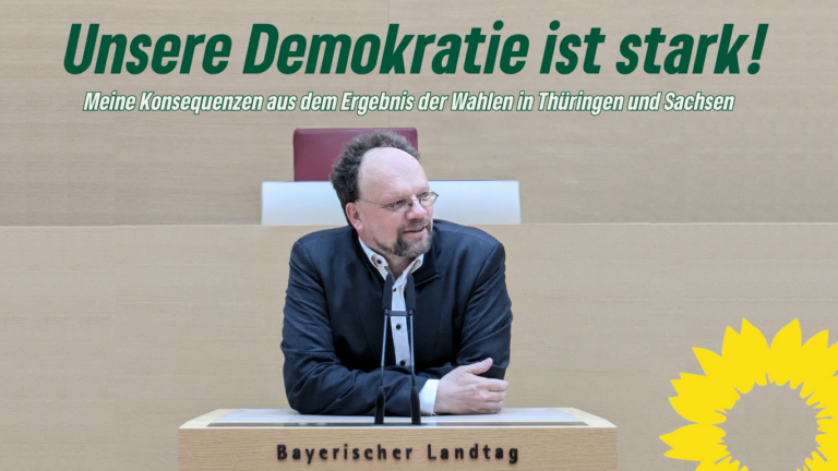 Patrick Friedl: Meine Konsequenzen aus dem Ergebnis der Wahlen in Thüringen und Sachsen