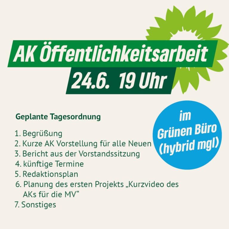 AK Öffentlichkeitsarbeit legt los