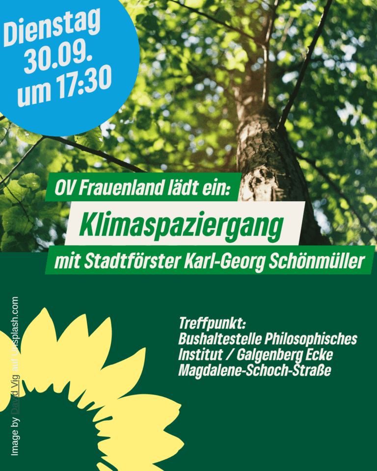 Klimaspaziergang an der Grünachse Hubland-Keesburg