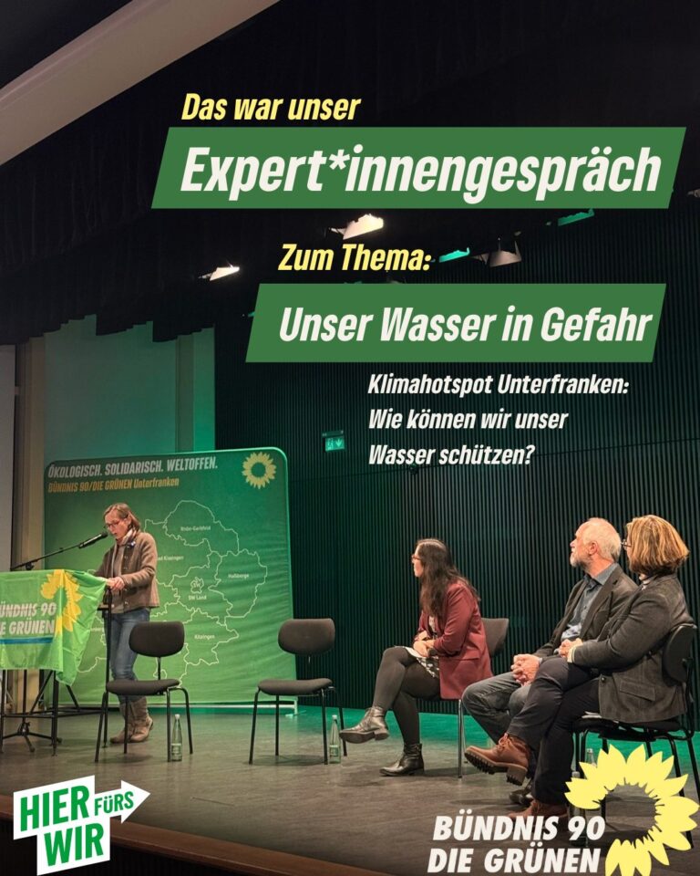Expert*innengespräch um Thema „Wasser in Gefahr“